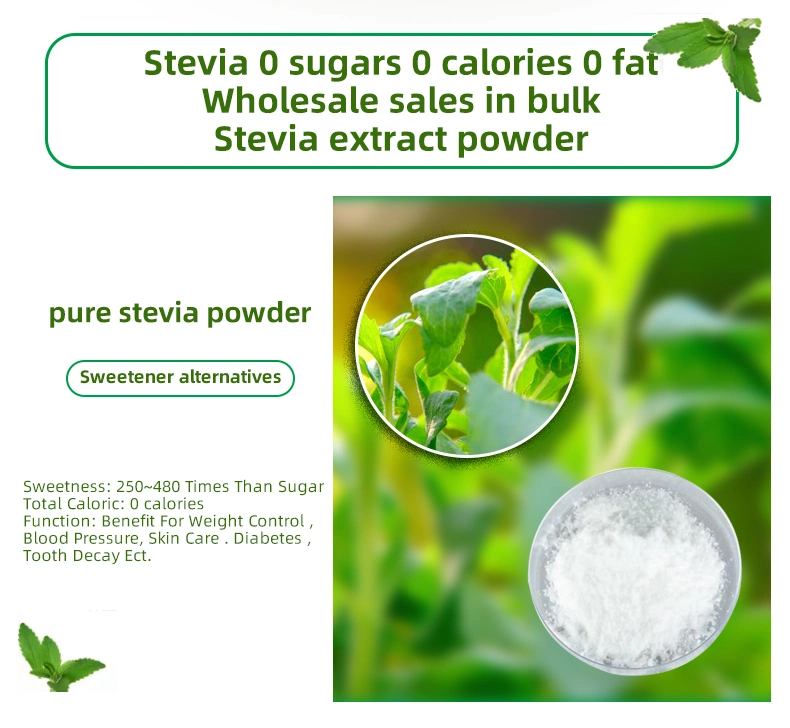 Puhua Wholesale Pure Natural Stevia Powder Extract Ra 97% Sweeteners