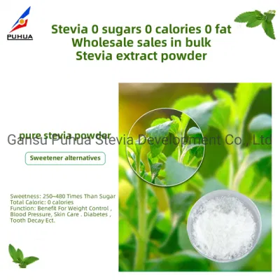 Sprechen Sie über reine natürliche Stevia-Pulverextrakt-RA-Süßstoffe mit 97 % im Großhandel